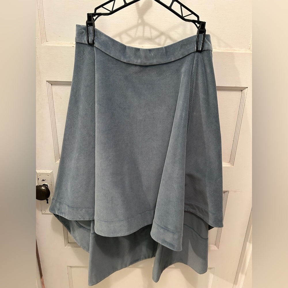 Tish Cox “Elizabeth” High Low Corduroy Skirt